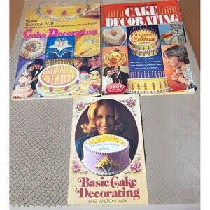 Wilton Yearbook 1978 1979 Cake Decorating Book Magazine & 1975 Basic Lot Of 3